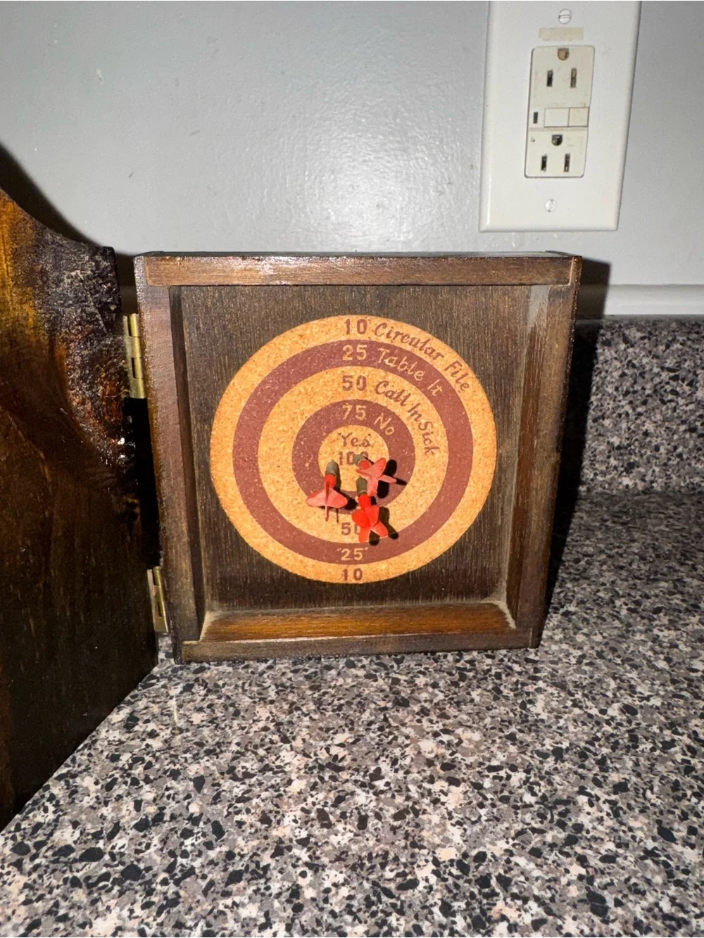VTG Kings Head Pub & Lodging Mini Dart Cabinet